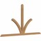 Ekena Millwork Richland Timber Gable Bracket, Western Red Cedar, 108"W x 58"H x 3 1/2"D x 3 1/2"F, 13/12 Pitch GBW108X58X0404RIC00SWR - alternate 3